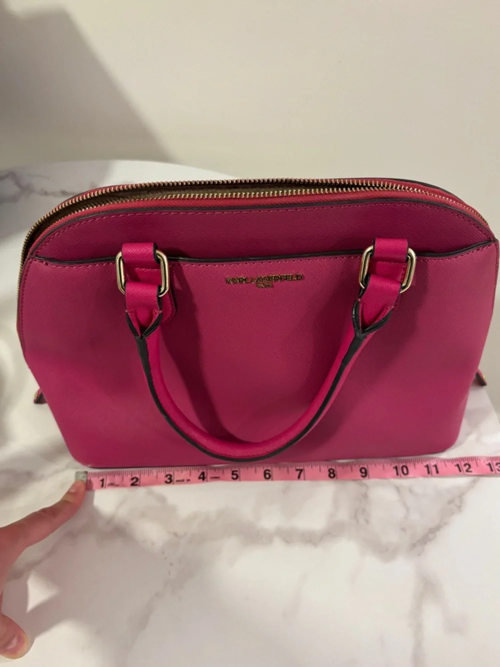 Karl Lagerfeld Paris Pink Handbag - Picture 5 of 6